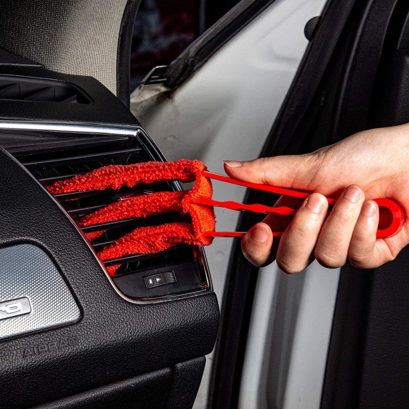 bzczh Soft Microfiber Car Duster Exterior Scratch Free Multipurpose Duster with Extendable Handle Duster for Car, Truck, SUV, RV and Motorcycle - Image 5