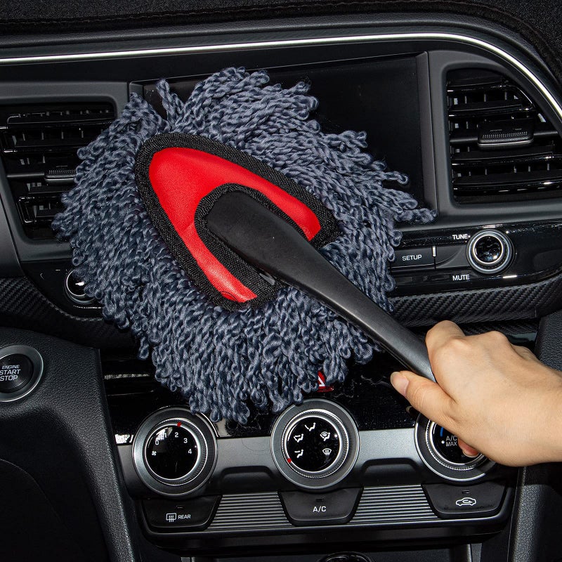 bzczh Soft Microfiber Car Duster Exterior Scratch Free Multipurpose Duster with Extendable Handle Duster for Car, Truck, SUV, RV and Motorcycle - Image 4