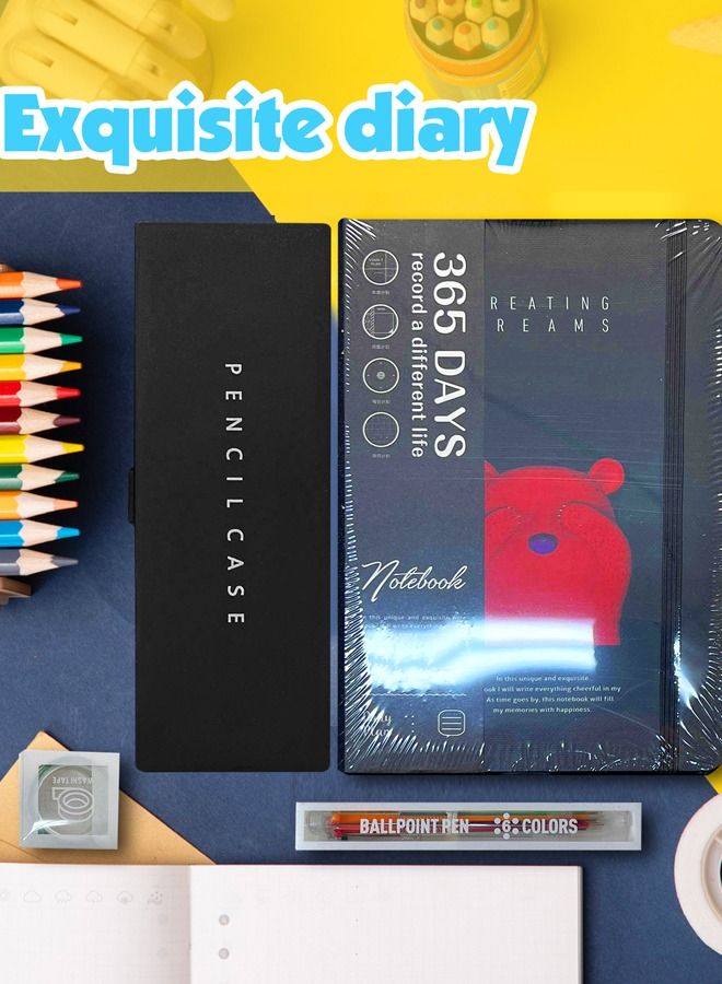 شيانغ يو مجموعة قرطاسية للطلاب مع علبة قلم رصاص ومجموعة دفتر ملاحظات للأطفال - Image 3