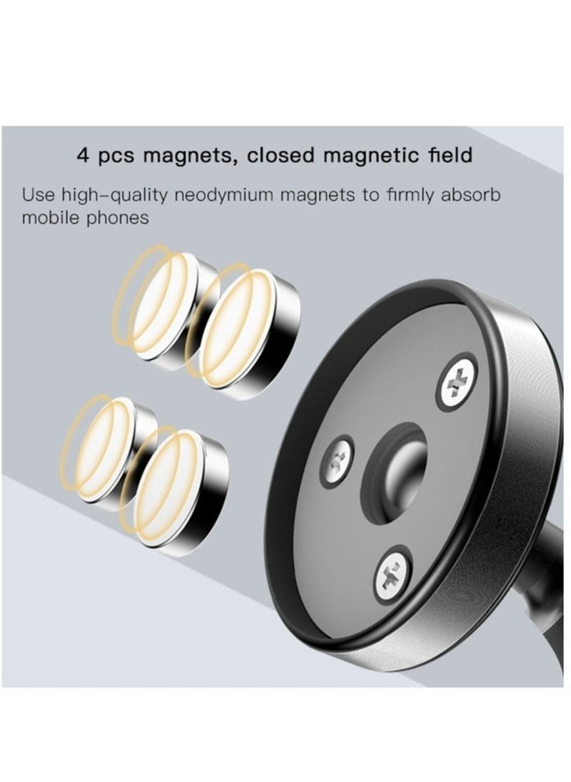 Yesido C56 Car Mount – Black Magnetic Holder for Secure Smartphone Placement - Image 3