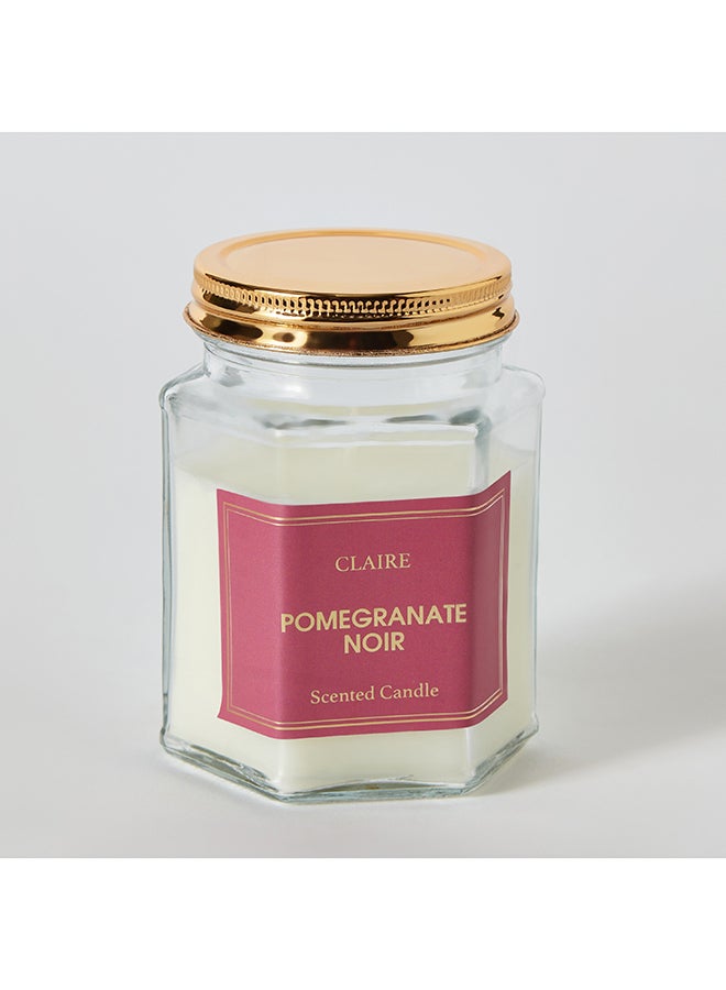 Home Box Claire Pomegranate Noir Hexa Glass Jar Candle -150 g - Image 5