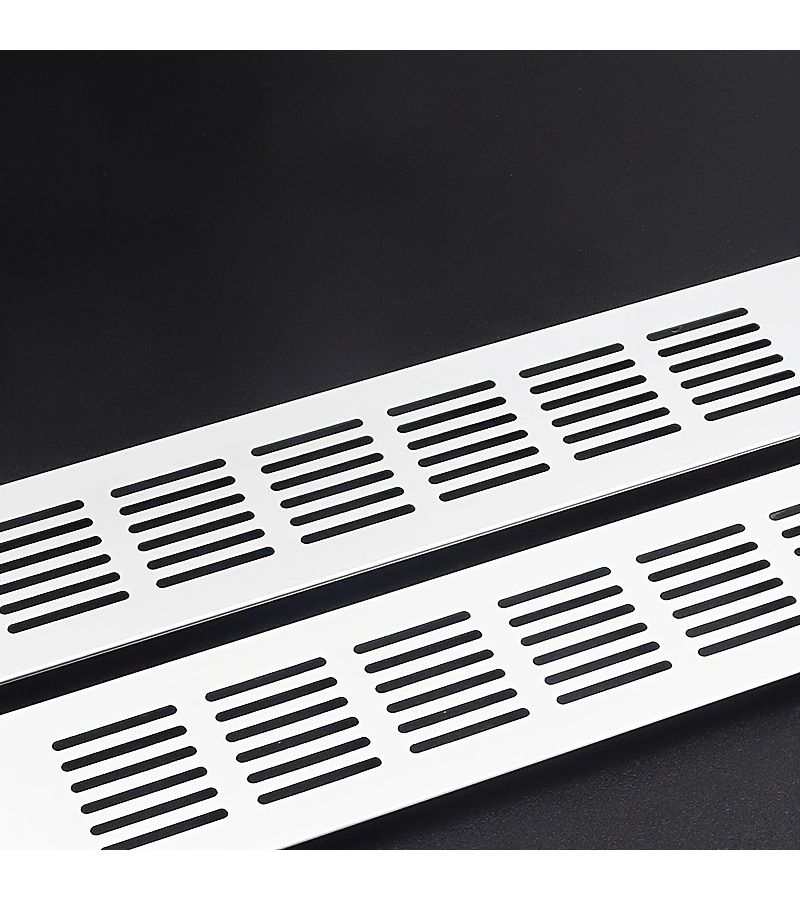 6 Pack Aluminum Mesh Ventilation Grid 80mm x 300mm Matte for Kitchen Cabinet Door Heat Dissipation Cover - Image 5