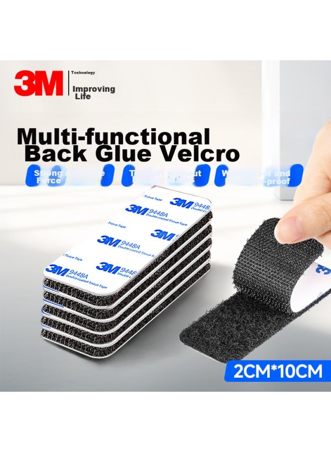 3M Magic Tape, Self-Adhesive Strong Adhesive, For Home And Car Use, Hook And Loop Fastener, Heat-Resistant Foot Mat, Fixing Sticker, 2Cm*10Cm - Image 1