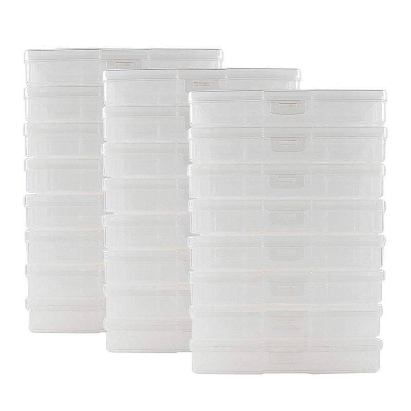 novelinks Photo Case 4" x 6" Photo Storage Boxes - Photo Organizer Cases Photo Keeper Picture Storage Containers Box for Photos - 24 PACK (Clear) - Image 2