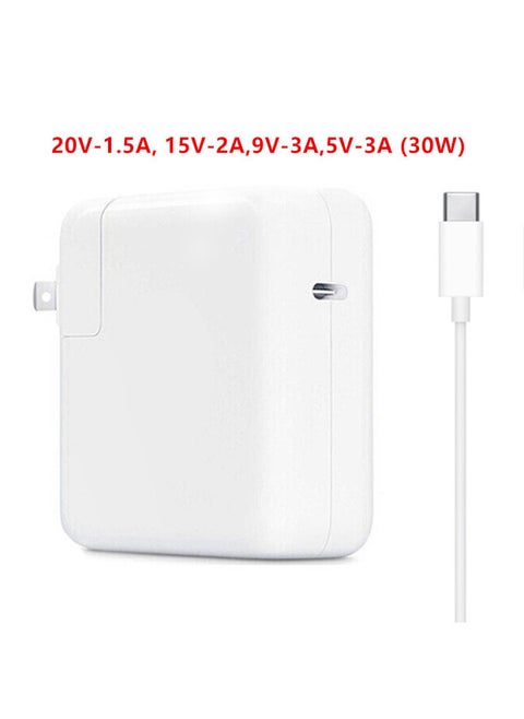 Cross Border Hot Sale 61W87W96W For Apple Laptop Power Adapter Macbook Computer Charger-Color:30w Type-c With 2m Cable-Specifications:Australian Regulations
