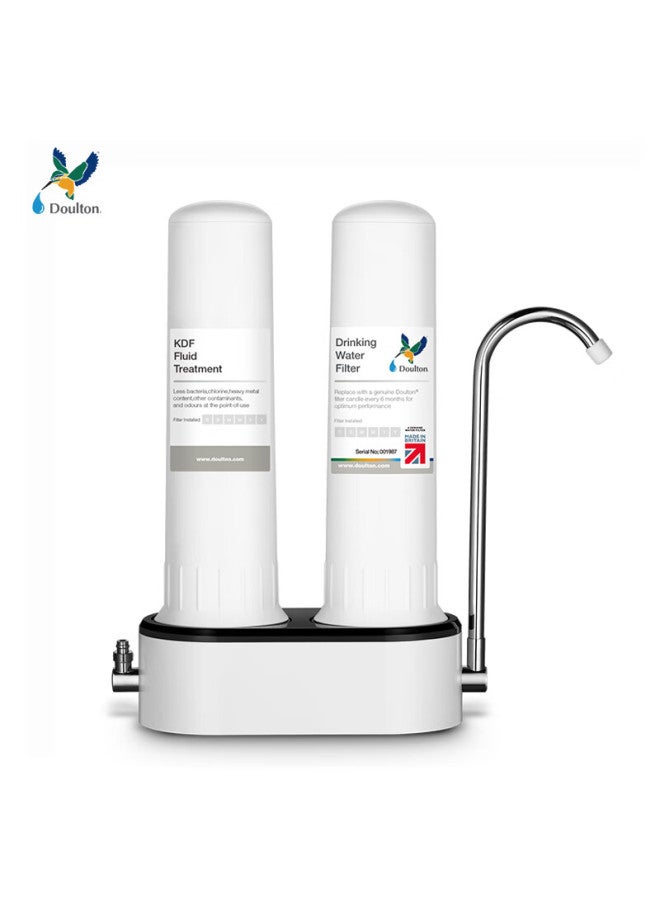دولتون Doulton Water Purifier For Home Direct Drinking, مرشح مياه صنبور المطبخ, Diatomaceous Earth Ceramic Water Purification System, لا مياه صرف صحي, آلة مياه شرب قابلة للغسيل بالترشيح الفائق D-cp203 - Image 4