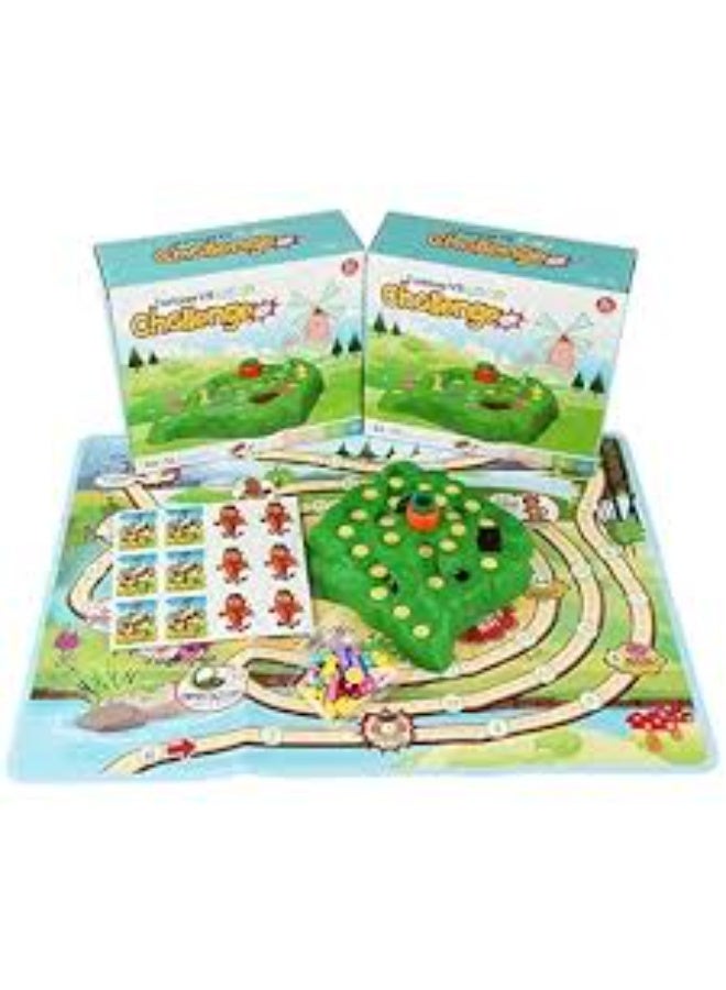 Rabbit Race to the Carrot – Interactive Board Game for Kids – Two Game Modes (Dice or Cards) – Trap Mechanism with a Spinning Carrot – Suitable for 2 or More Children – Colorful Design – High-Quality Material – Fun and Educational - Image 1