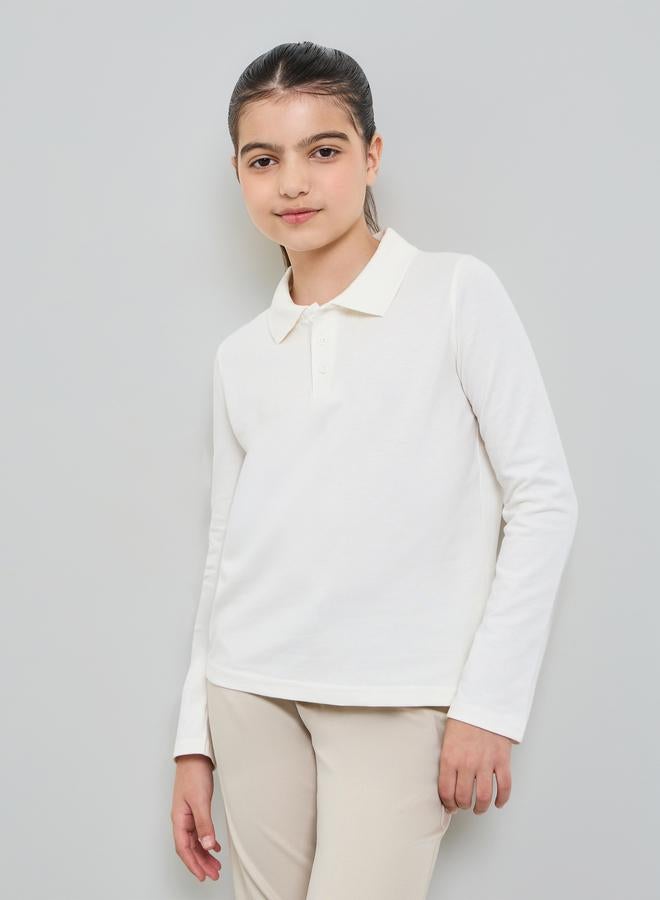 Styli Teens Pack of 2 - Cotton Long Sleeves Polo T-Shirt - Image 1