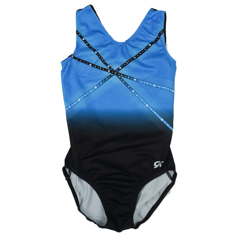 GK Glitz & Glam Gymnastics Leotard - Adult Small,blue - Image 1