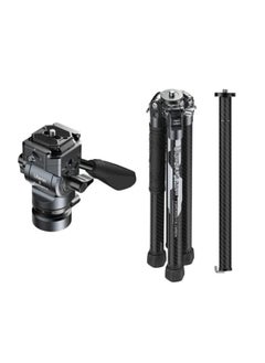 Ulanzi Ulanzi F38 Fotopro Air III Quick Release Video Travel Carbon Fiber Tripod | Fluid Head for Video | Storage Length 42cm | 5 Leg Sections 44-156cm | Ball Head Payload 3Kg | 1.08Kg  - Image 3
