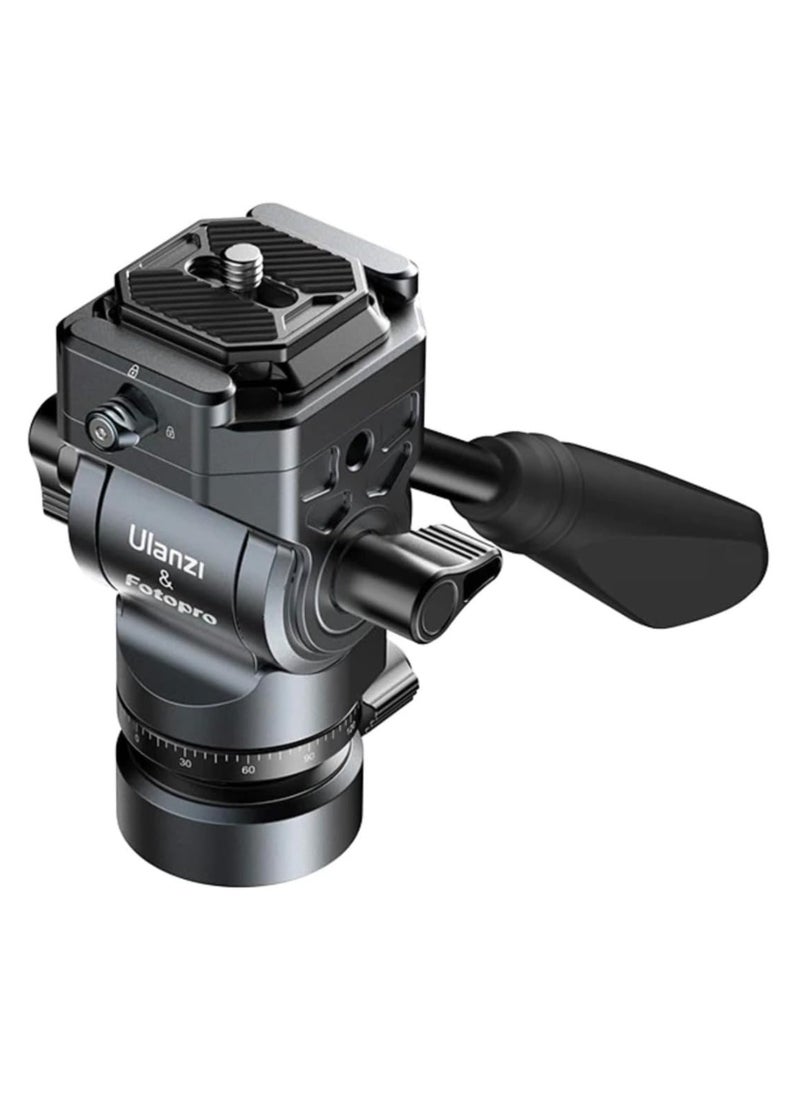 Ulanzi Ulanzi F38 Fotopro Air III Quick Release Video Travel Carbon Fiber Tripod | Fluid Head for Video | Storage Length 42cm | 5 Leg Sections 44-156cm | Ball Head Payload 3Kg | 1.08Kg  - Image 2