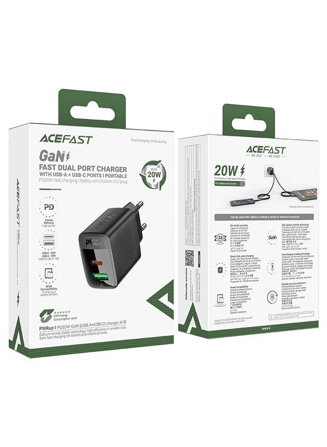أسيفاست شاحن حائط PD20W GaN ثنائي المنفذ للشحن السريع - Image 2