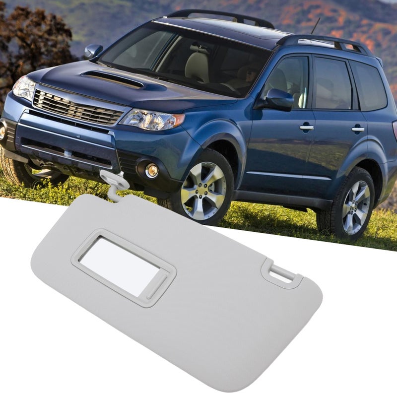 Car Sun Visor 92011SC022LO Grey Interior Sunshade Shield Replacement for Subaru Forester 2009‑2013 Left - Image 1