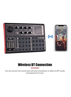 OIMG Rechargeable Audio Mixer Sk300 Live Sound Card And Audio Interface Sound Board With Multiple Dj Mixer Effects Voice Changer And Led Light Prefect For Podcasting/Recording/Pc  - Image 3