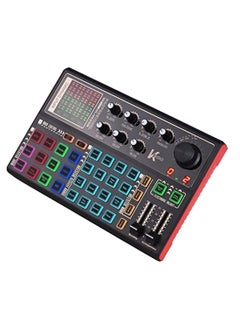 Rechargeable Audio Mixer Sk300 Live Sound Card And Audio Interface Sound Board With Multiple Dj Mixer Effects Voice Changer And Led Light Prefect For Podcasting/Recording/Pc