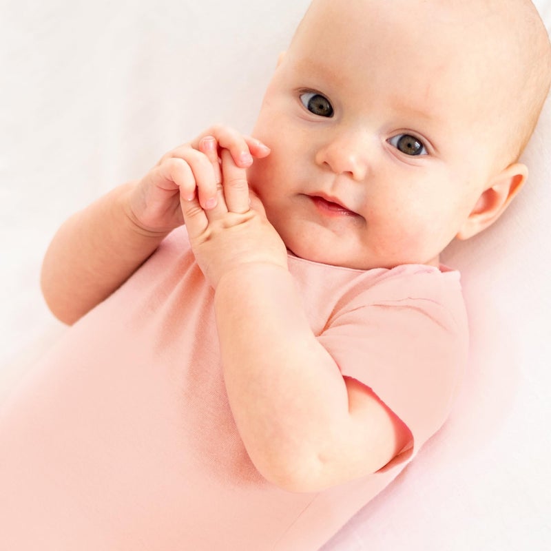 Butterblu Avery 10-Pack Short Sleeve Bodysuitsâ€‹ 100% Organic Cotton for Baby Boysâ€‹ & Girls, Sorbet Frost Rainbow, Newborn - Image 3