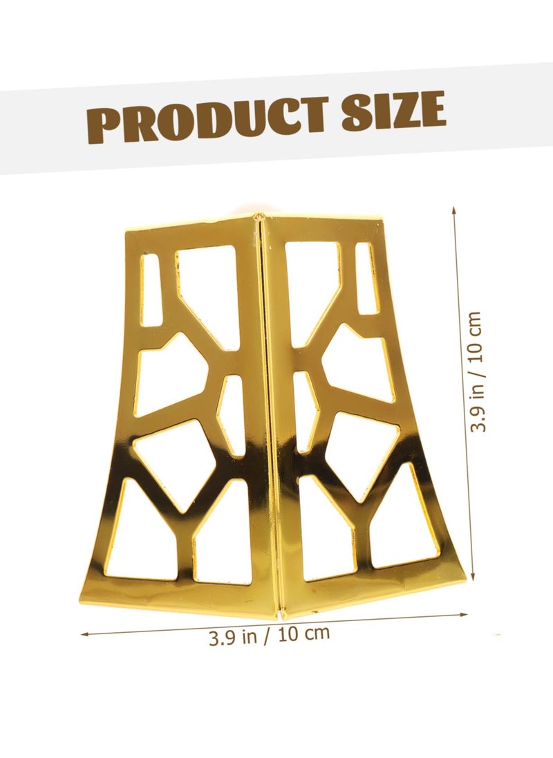 SYOSI - Iron Sofa Legs, 4pcs Metal Dresser Gold Table Legs Coffe Table Legs Metal Legs Dresser Feet Table Cabinet Cupboard Feet Golden Couch Feet Stool Legs Metal Legs for Furniture 2 in 1 - Image 1