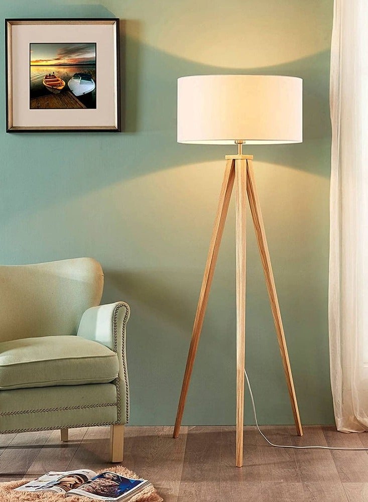 DubaiGallery Nordic Vertical Bedside Floor Lamp Inclined Rod for Living Room & Bedroom With 12W - Image 1