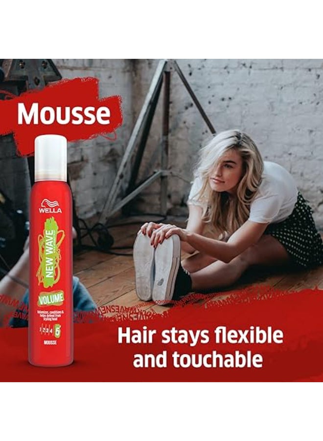 WELLA New Wave Volume Mousse 200ml - Image 5