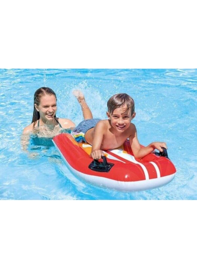 INTEX Joy Rider Inflatable Swimming Airbed Foat 112x62cm - Image 2