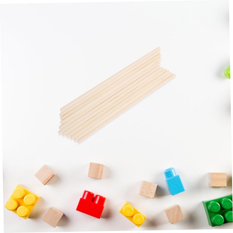 Stackable design PRETYZOOM 100pcs Solid Wood Craft Sticks Natural Unfinished Rods for Model Building and Creative Projects Ergonomic Design for Comfortable Handling for Group Activities and Versatile Crafts Widely used design - Image 4