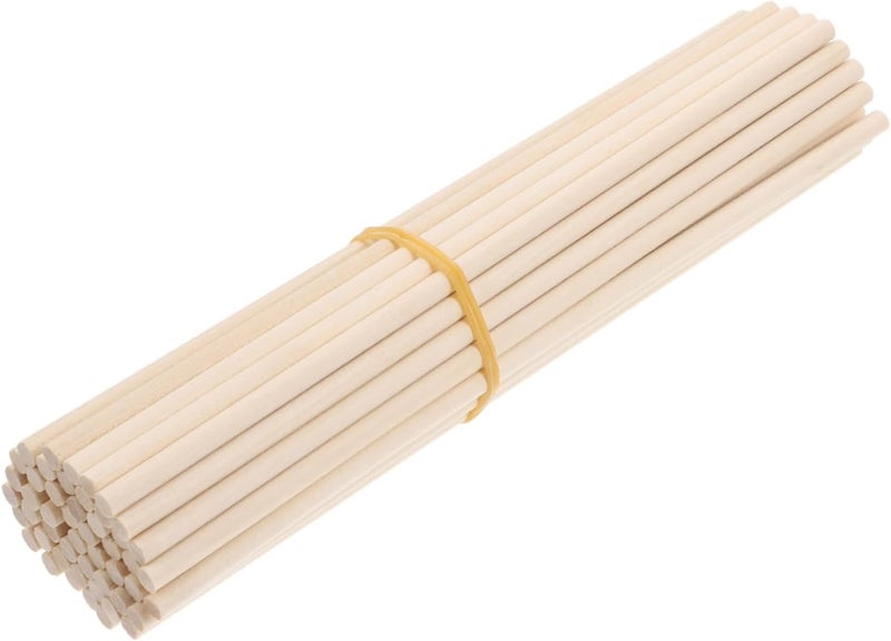 Stackable design PRETYZOOM 100pcs Solid Wood Craft Sticks Natural Unfinished Rods for Model Building and Creative Projects Ergonomic Design for Comfortable Handling for Group Activities and Versatile Crafts Widely used design - Image 1