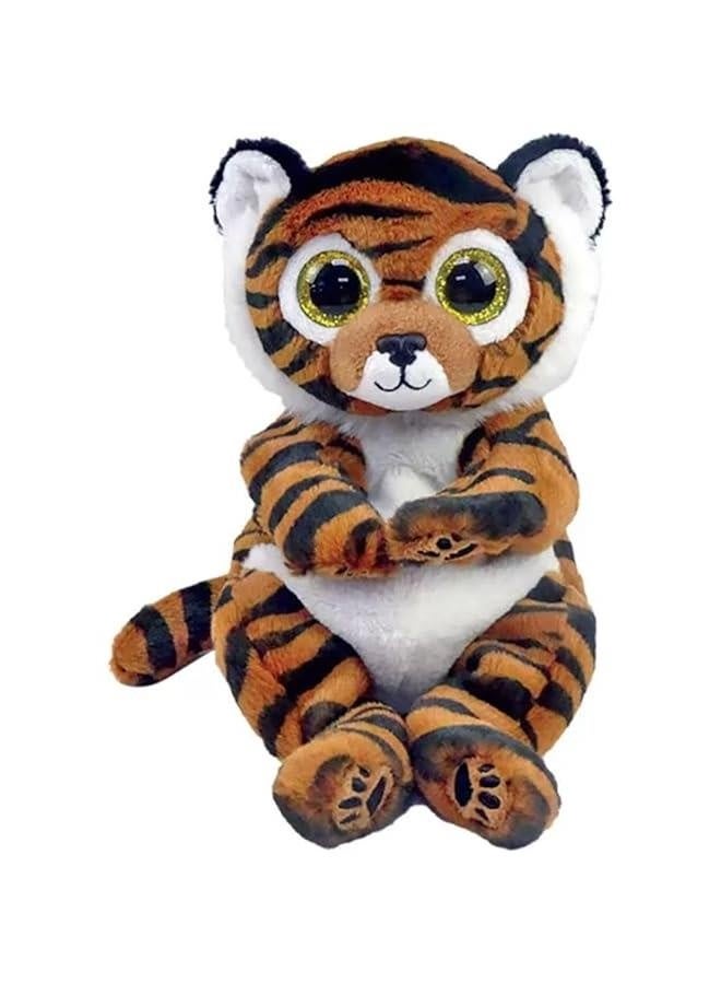 Beanie Boo Atlas Fox Wynnie Patty Phoneix Ophelia Slippers Lzzy Heather Unicorn Cat Animal Plush Doll 6inch (Clawdia tiger) 