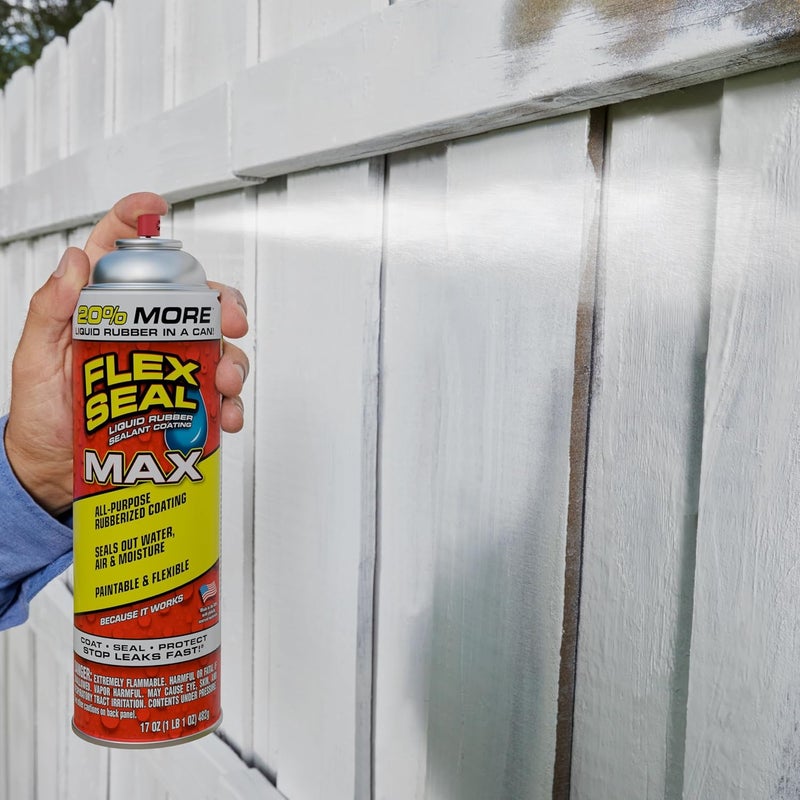 Flex Seal MAX Liquid Rubber Sealant Coating, 17 oz, 2-Pack, Black - Image 5