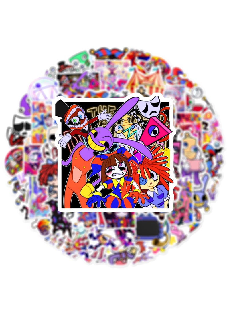 Y&D 180Pcs Random Anime Sticker The Amazing DIigital Circus Stickers Pack Kawaii Stickers Waterproof Vinyl Stickers Aesthetic Anime Stickers For Boys Girls Stickers For Skateboard Laptop Water Bottle  - Image 1