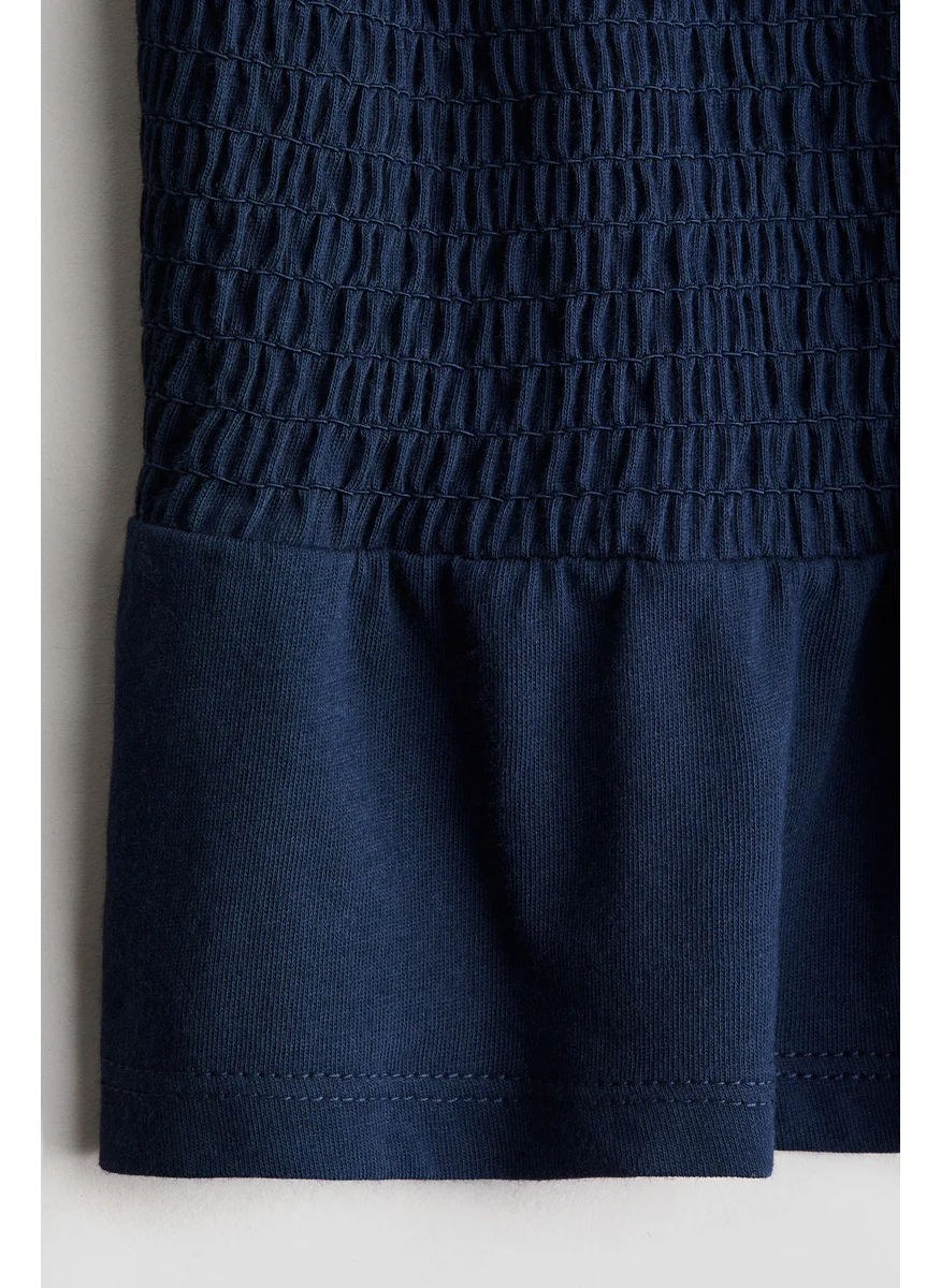 اتش اند ام Smocked Peplum Top