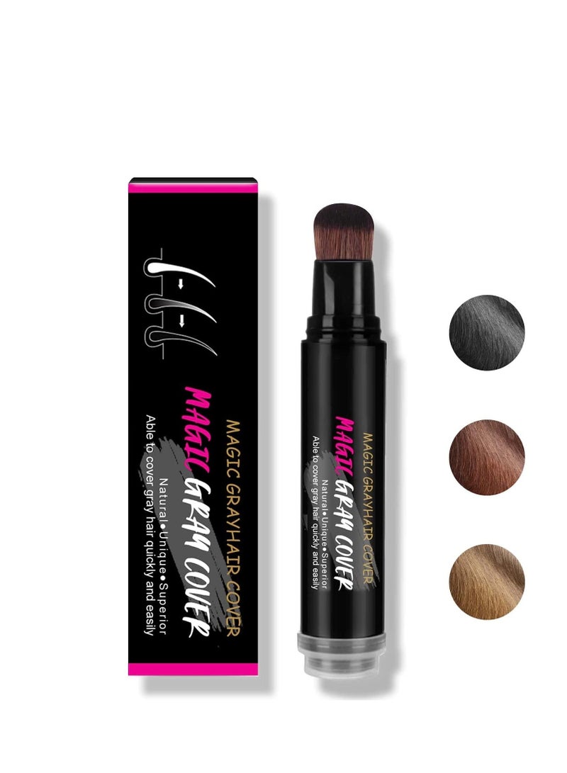 KASTWAVE Root Touch Up, Hair Dye Pen, Root Cover Up Black, Hairline Powder Stick, Haircolor Touch-Up Stick to Cover Gray Hair Root, Semi-permanent Root Hair Coloring - Image 1
