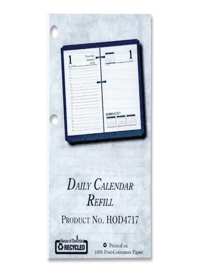 House of Doolittle Economy Daily Desk Calendar Refill, 3.5 x 6, White Sheets, 12-Month (Jan to Dec): 2026 - Image 1