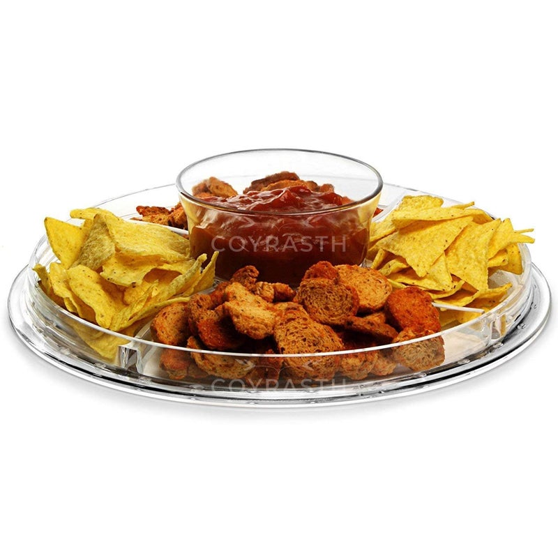 COYRASTH 3 in 1 Multifunction Acrylic Cake Stand with Salad Bowl, Punch Bowl, Fruit, Vegetables and Cupcake Tray Birthday Party Tray Cupcake Fruit Acrylic Use as Cake Holder. - Image 3