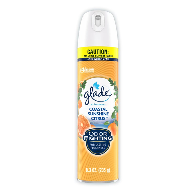 Glade Air Freshener Room Spray, Coastal Sunshine Citrus, 8.3 oz - Image 1