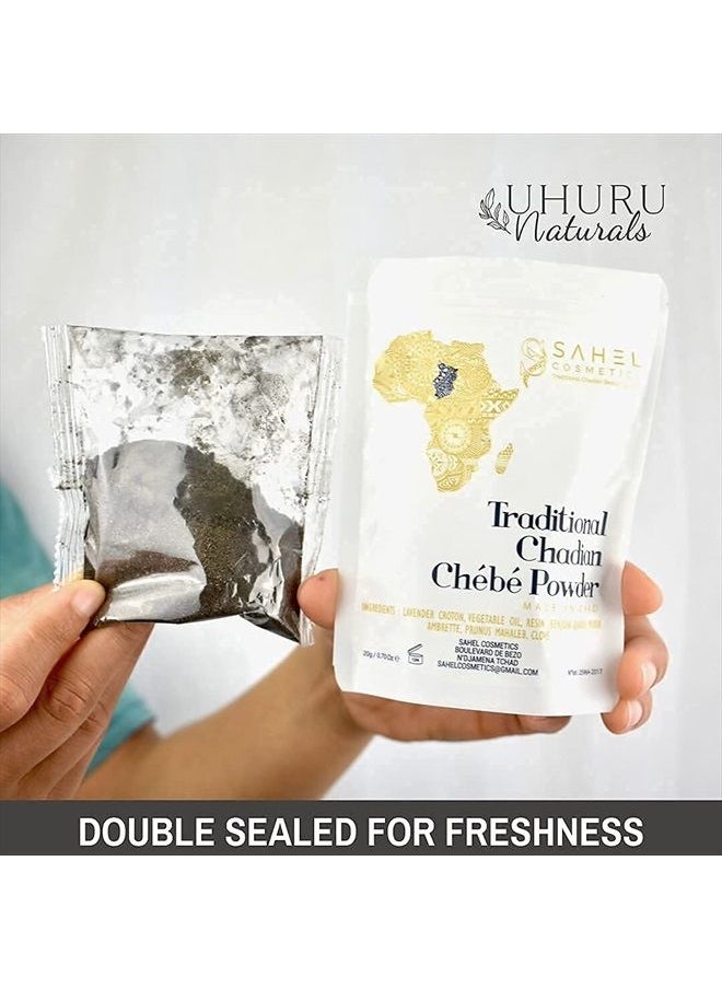 Sahel Cosmetics - Chebe Powder (20g) - Contains All-Natural Ingredients Promotes Strong and Healthy Hair Growth Helps Prevent Breakage - Image 1