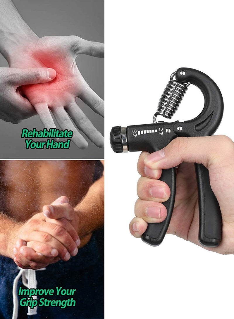 ISHWAZ Hand Grip Strengthener, Strength Trainer With Adjustable Resistance, Hand, Wrist And Forearm Exerciser For Athletes, Fitness Lovers, Heart Patients, Muscle Building And Rehabilitation  - Image 3
