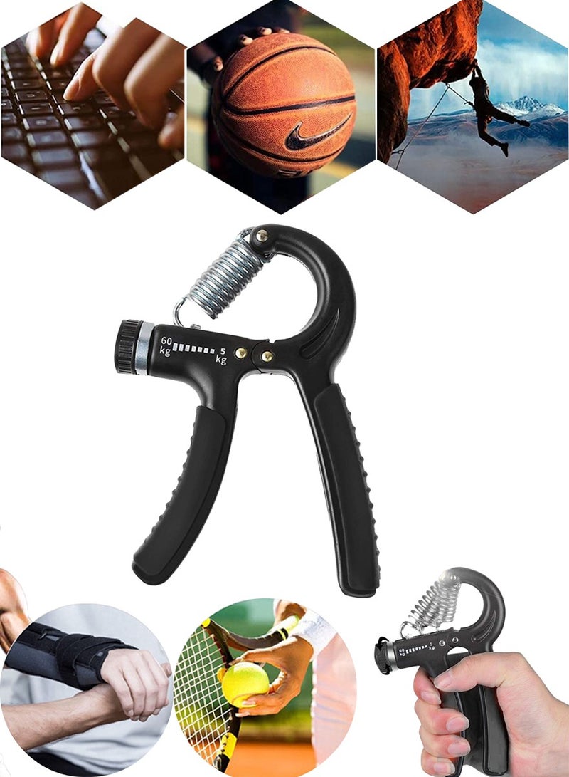ISHWAZ Hand Grip Strengthener, Strength Trainer With Adjustable Resistance, Hand, Wrist And Forearm Exerciser For Athletes, Fitness Lovers, Heart Patients, Muscle Building And Rehabilitation  - Image 1