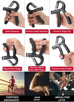 Hand Grip Strengthener, Strength Trainer With Adjustable Resistance, Hand, Wrist And Forearm Exerciser For Athletes, Fitness Lovers, Heart Patients, Muscle Building And Rehabilitation - pzsku/Z12A9B4FC33B8604AFB31Z/45/_/1683099472/a50ee314-aaad-41ee-8987-ab500c991460