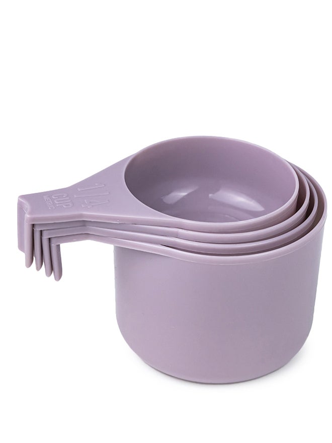 Cuisine Art أكواب قياس ذاتية التكديس 4 قطع من كوزين آرت، بألوان متنوعة - Image 1