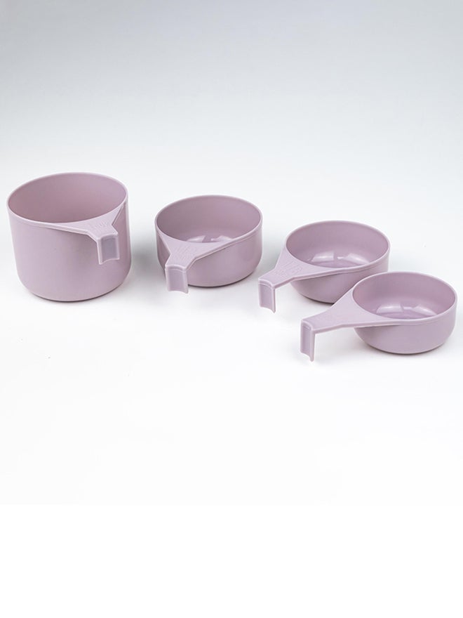 Cuisine Art أكواب قياس ذاتية التكديس 4 قطع من كوزين آرت، بألوان متنوعة - Image 2