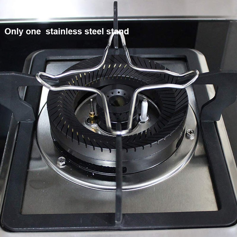 fayle Pan Stand Gas Hob Stand Accessories Stainless Steel Trivet Cooking Kitchen Rack Stove Top Chrome Plated Pot Coffee Maker Support Universal(1) - Image 5