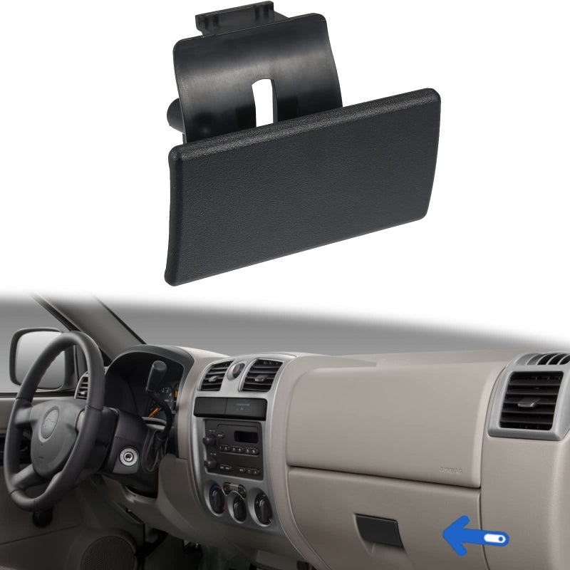 E-Vniko EVniko Glove Box Latch Handle for 20042012 Chevy Colorado GMC Canyon 20062010 Hummer H3 H3T Replacement Compartment Door Catch Replaces 10391626 89042044 - Image 2