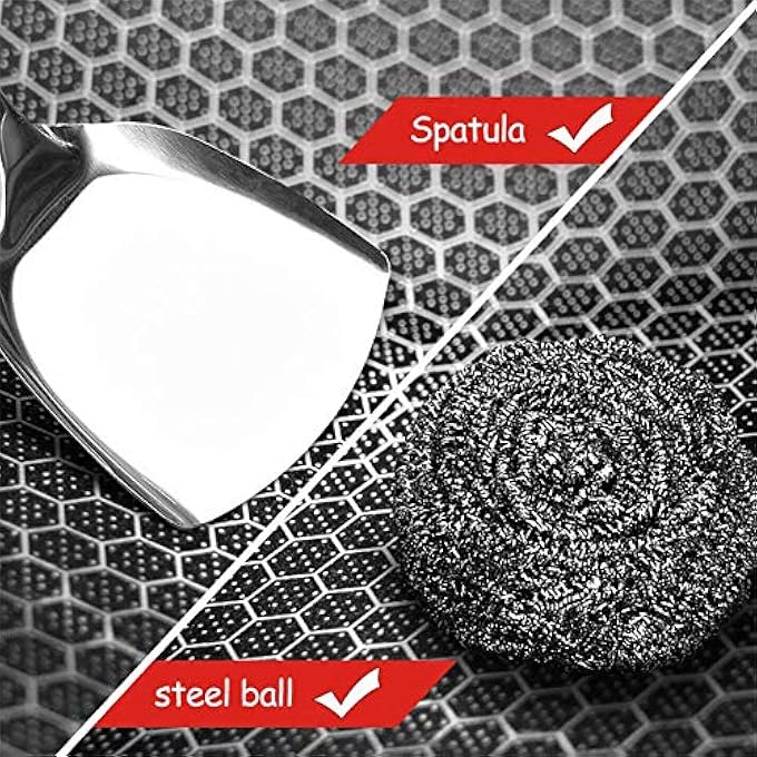 ZLASS Stainless Steel Wok Round Bottom NonStick Honeycomb Wok With AntiScalding Handle Suitable For Family Restaurant Cooking Pots On All Stoves 32Cm125In - Image 5