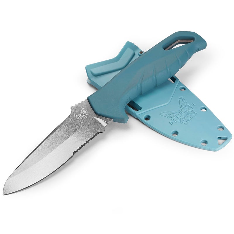 سكين بنش ميد أندر كيرنت 18040S الخارجية بمقبض سانتوبيرين الأزرق العميق 18040S