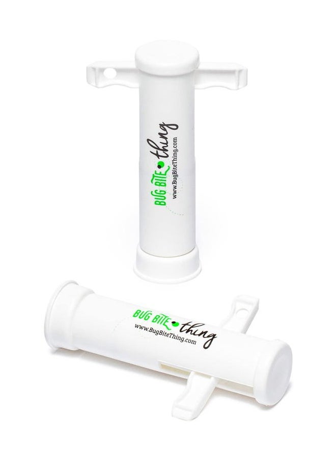 BUG BITE THING - Suction Tool - Bug Bites and Bee/Wasp Stings, Natural Insect Bite Relief - White 2-Pack - Image 1