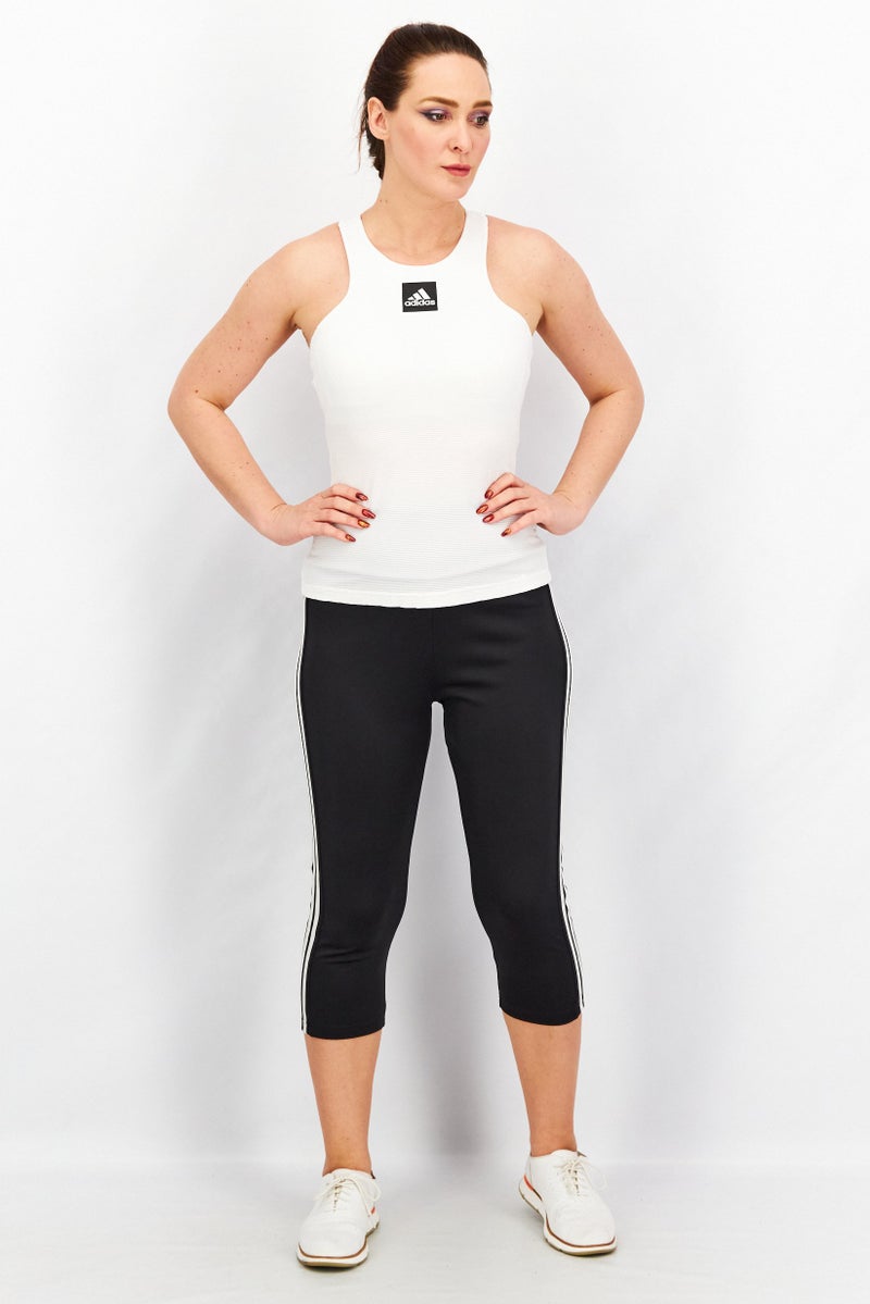 Adidas Women Sportswear Fit Lightly Padded Training Top, White - Image 4