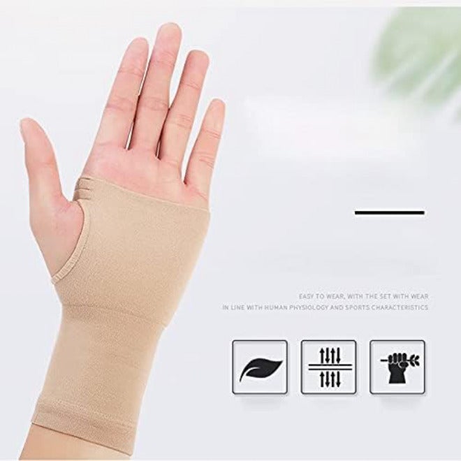 1 Pair Unisex Palm Hand Wrist Glove Tenosynovitis Miracle Wrist Thumb Support Bracers Corrector Hand Pain Relief Gloves(D,L) - Image 2