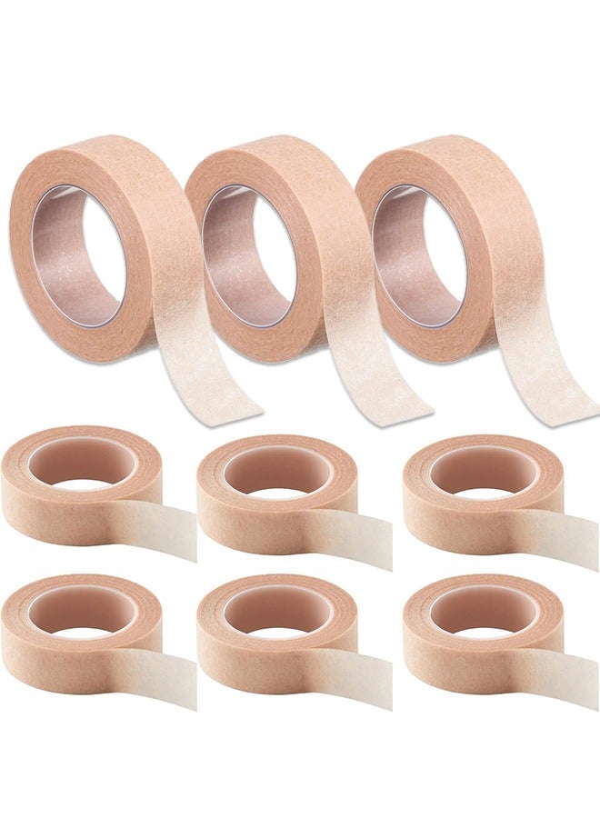 Generic 9 Rolls Flexible Skin Tape Breathable Nose Tape，Micropore Tape, Paper tape medical, Self Adhesive First Aid Bandages for Wound Injuries Swelling  - Image 1