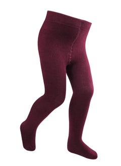 Girls Cotton Color Burgundy Tights - Leggings - Stockings Pack of 1