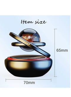 MAGIC VAULT Car Air Freshener Solar Energy Air Purifier for Car Interior Autorotation Decoration Accessories(Black)  - Image 2